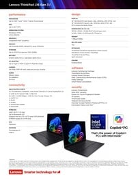 Especificações do Lenovo ThinkPad L16 Gen 3 Intel.