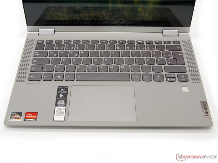 Unidade base com teclado, ClickPad, e leitor de impressões digitais