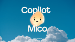 Uma imagem promocional do assistente de IA Mico da Copilot