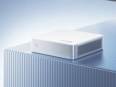 O M1-1390 custa a partir de US$ 399. Na foto: uma imagem promocional mostrando o design do mini PC.