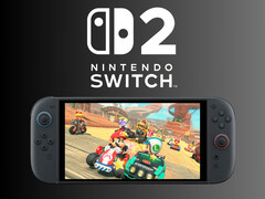 Nintendo Switch 2 jogando Mario Kart World (Fonte da imagem: Nintendo of America com edições)