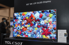 Painel OLED impresso a jato de tinta TCL CSOT (Fonte da imagem: HDTVtest)