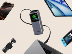O Ugreen Nexode Power Bank com cabo retrátil (na foto) foi lançado. (Fonte da imagem: Ugreen)