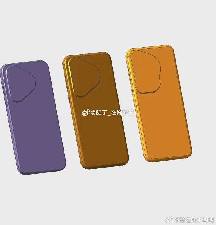 As últimas renderizações CAD do "Huawei P70"...
