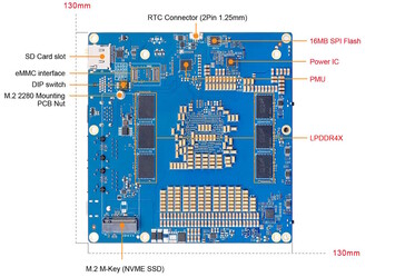 Um SSD M.2 pode ser conectado via PCIe (Fonte da imagem: Orange Pi)