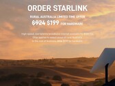 A Rural Australia recebeu recentemente um contrato de equipamento Starlink (imagem: SpaceX)