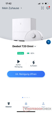 Classificação do Ecovacs Deebot T20 Omni