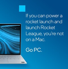 A Intel alega que a Rocket League não pode ser jogada em um Mac, mesmo que possa usar o CrossOver. (Fonte de imagem: Intel)