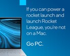 A Intel alega que a Rocket League não pode ser jogada em um Mac, mesmo que possa usar o CrossOver. (Fonte de imagem: Intel)