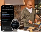 O Venu 4 da Garmin (foto) é um dos três smartwatches que recebem um novo recurso de registro de nutrição. (Fonte da imagem: Garmin)