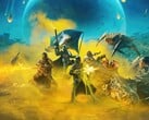 Imagem mostrando uma equipe lutando contra monstros em Helldivers 2. (Fonte da imagem: Arrowhead) 