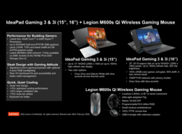 Lenovo IdeaPad Gaming 3/3i 15 e 16-polegadas - Características. (Fonte da imagem: Lenovo)