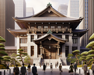 Tribunal japonês (Fonte: imagem gerada por DALL-E 3)