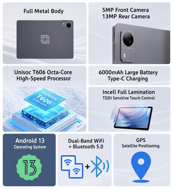 Destaques das funcionalidades do tablet Jumper EXpad M20 HD (tradução automática)