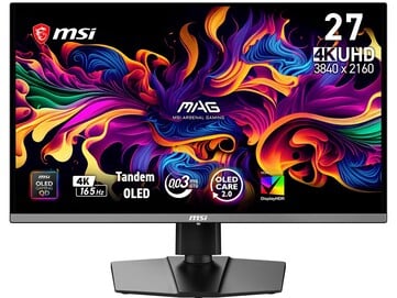 Parte frontal do MSI MAG 272UP QD OLED E16
