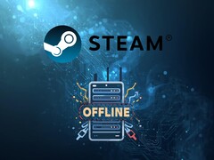 O banner para o tempo de inatividade do Steam é mostrado (Fonte da imagem: Valve com edições)
