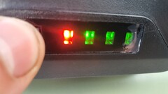 visor de 4 estágios para a capacidade restante