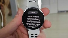 Um relógio Galaxy com o novo recurso beta. (Fonte: Max Weinbach via 9to5Google)