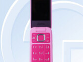 Espera-se que o próximo flip phone da HMD Global esteja disponível apenas em uma única opção de cor "Barbie Pink". (Fonte da imagem: TENAA via GSMArena)