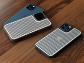 O iPhone 12 Pro com seu novo estojo cheesegrater. (Fonte: Yanko Design)
