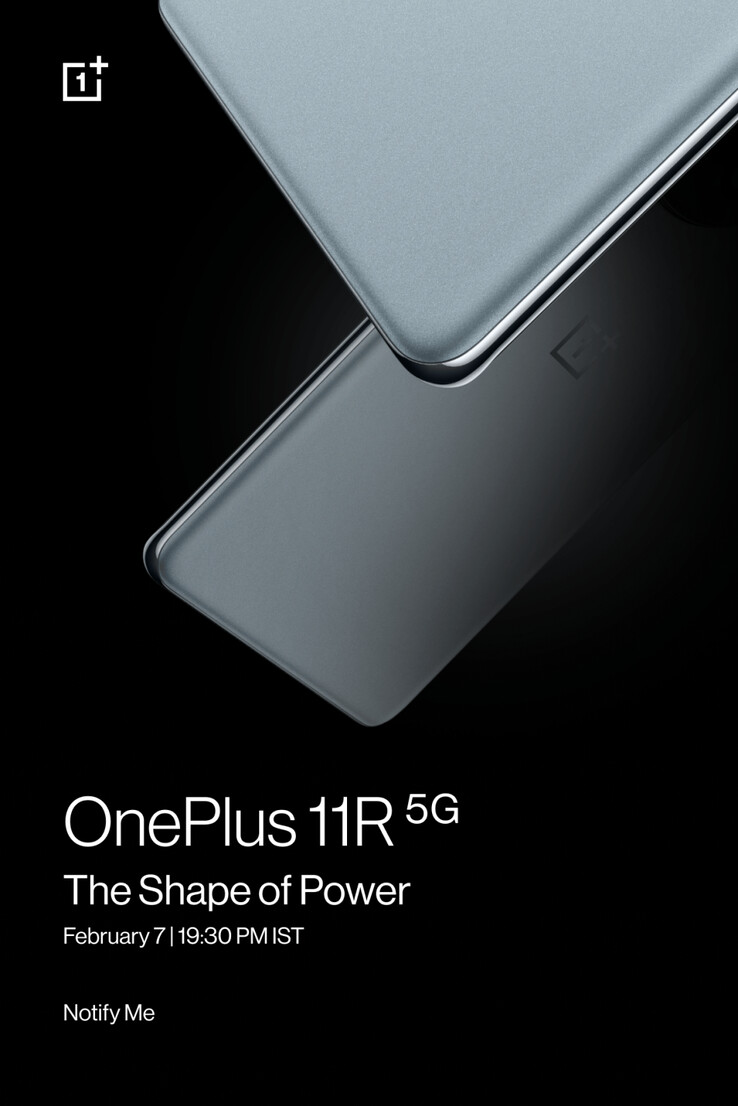 O novo cartaz do 11R sugere uma reviravolta no design de seu irmão mais novo. (Fonte: OnePlus)