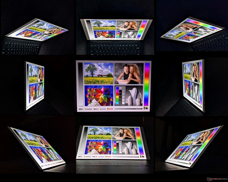 Amplos ângulos de visão IPS