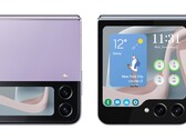 O Samsung Galaxy Z Flip5 terá uma tela de cobertura mais utilitária. (Fonte da imagem: @UniverseIce no Twitter)