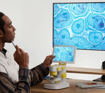O Darwin MX Pro tem compartilhamento de tela Wi-Fi para facilitar a visualização de espécimes enquanto usa as ferramentas de mapeamento e levantamento em tempo real. (Fonte da imagem: BeaverLab no Kickstarter)