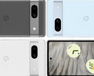 O Pixel 7a em suas três alegadas cores de lançamento. (Fonte de imagem: @OnLeaks & MySmartPrice)