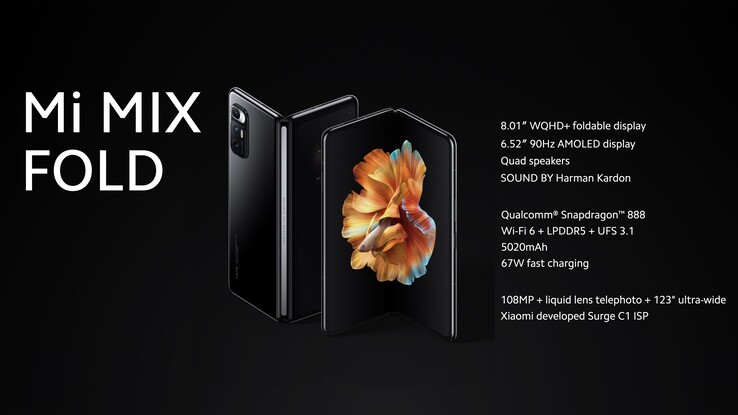 O Mi Mix Fold começa em CNY 9.999 (~US$1.521) na China. (Fonte da imagem: Xiaomi)