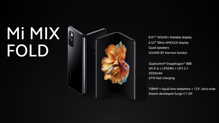 O Mi Mix Fold começa em CNY 9.999 (~US$1.521) na China. (Fonte da imagem: Xiaomi)