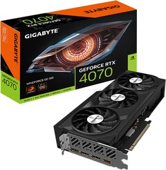 A GIGABYTE Windforce OC GeForce RTX 4070 tem uma velocidade de clock de GPU de 2.490 Mhz. (Fonte: GIGABYTE)