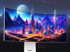 O UltraGear OLED 34GX90SA pode se parecer muito com o UltraGear OLED 34GS95QE do ano passado, na foto. (Fonte da imagem: LG)