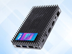O mini PC Cyber X1 custa cerca de US$ 349 na UE. Na foto: o design do sistema. (Fonte da imagem: MeLE - editado)