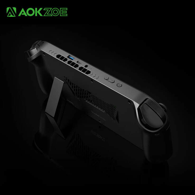 O Aokzoe A1X tem um suporte embutido, ao contrário de muitos de seus rivais. (Fonte da imagem: Aokzoe)