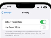A porcentagem da bateria finalmente retornou à barra de status no iOS com iOS 16 Beta 5. (Fonte da imagem: MacRumors)