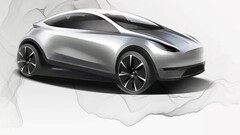 Desenho do EV compacto (imagem: Tesla)