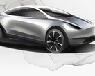 Desenho do EV compacto (imagem: Tesla)