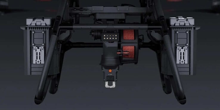 Um guincho e duas baterias podem ser usados. (Fonte da imagem: DJI)
