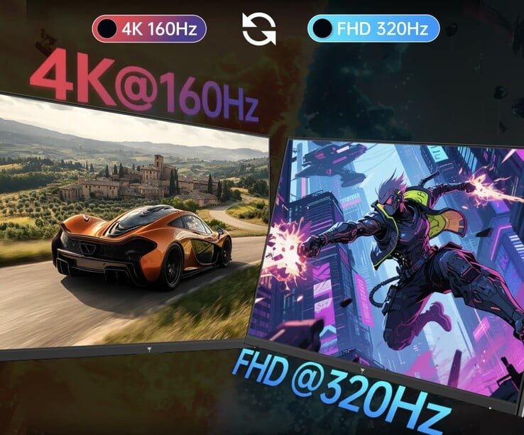 O monitor para jogos KTC M27P6S possui funcionalidade de modo duplo.