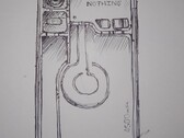 Nada Arte do conceito de telefone. (Fonte da imagem: Anirudh Puranik no Twitter)