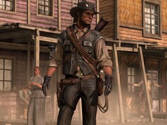 John Marston em uma cena de cidade de Red Dead Redemption (Fonte da imagem: Rockstar Games)
