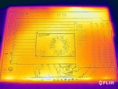 Teste de estresse de temperatura da superfície (frente)