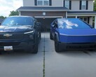 O Tesla Cybertruck enfrenta forte concorrência de picapes elétricas concorrentes, incluindo o Chevrolet Silverado EV. (Fonte da imagem: Lamar MK via YouTube)