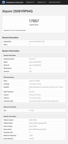(Fonte da imagem: Geekbench)