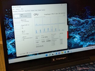 Dispositivo de pré-amostragem executando o Snapdragon 7c+ Gen 3