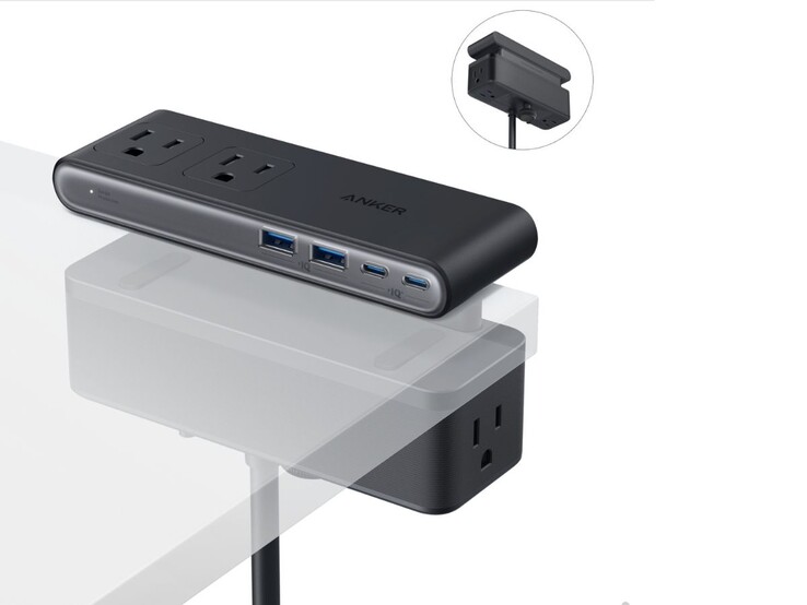 O Anker Nano Power Strip (10 em 1, 70W, grampo). (Fonte da imagem: Anker)
