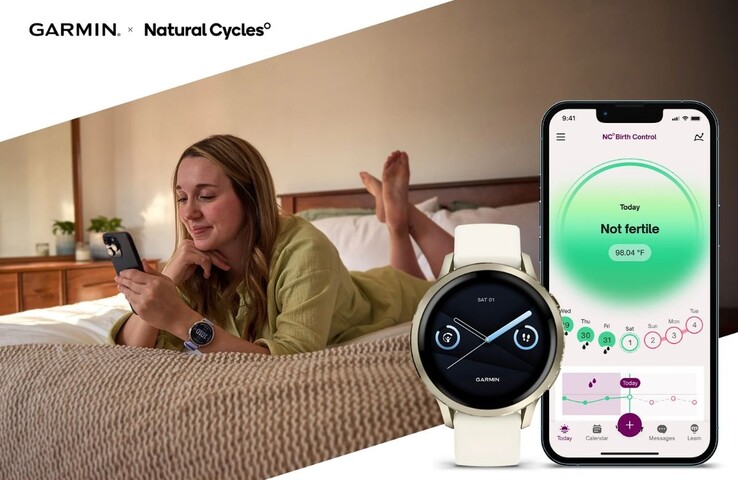 Os smartwatches da Garmin agora se integram ao aplicativo Natural Cycles