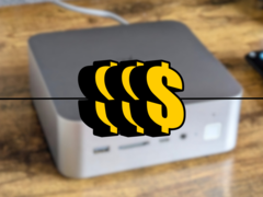 Anteriormente, as importações de tecnologia de baixo valor podiam ignorar os impostos e as declarações alfandegárias detalhadas. Agora, as coisas podem mudar. Foto - Sinais de dólar sobrepostos em uma imagem borrada de um Mini PC Beelink GTI13. (Fonte da imagem: Allen Ngo/Notebookche