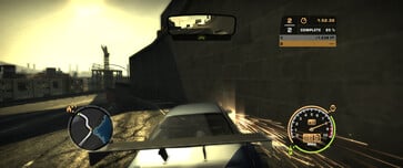 Na imagem: Uma captura de tela da jogabilidade de SpeedBreaker.